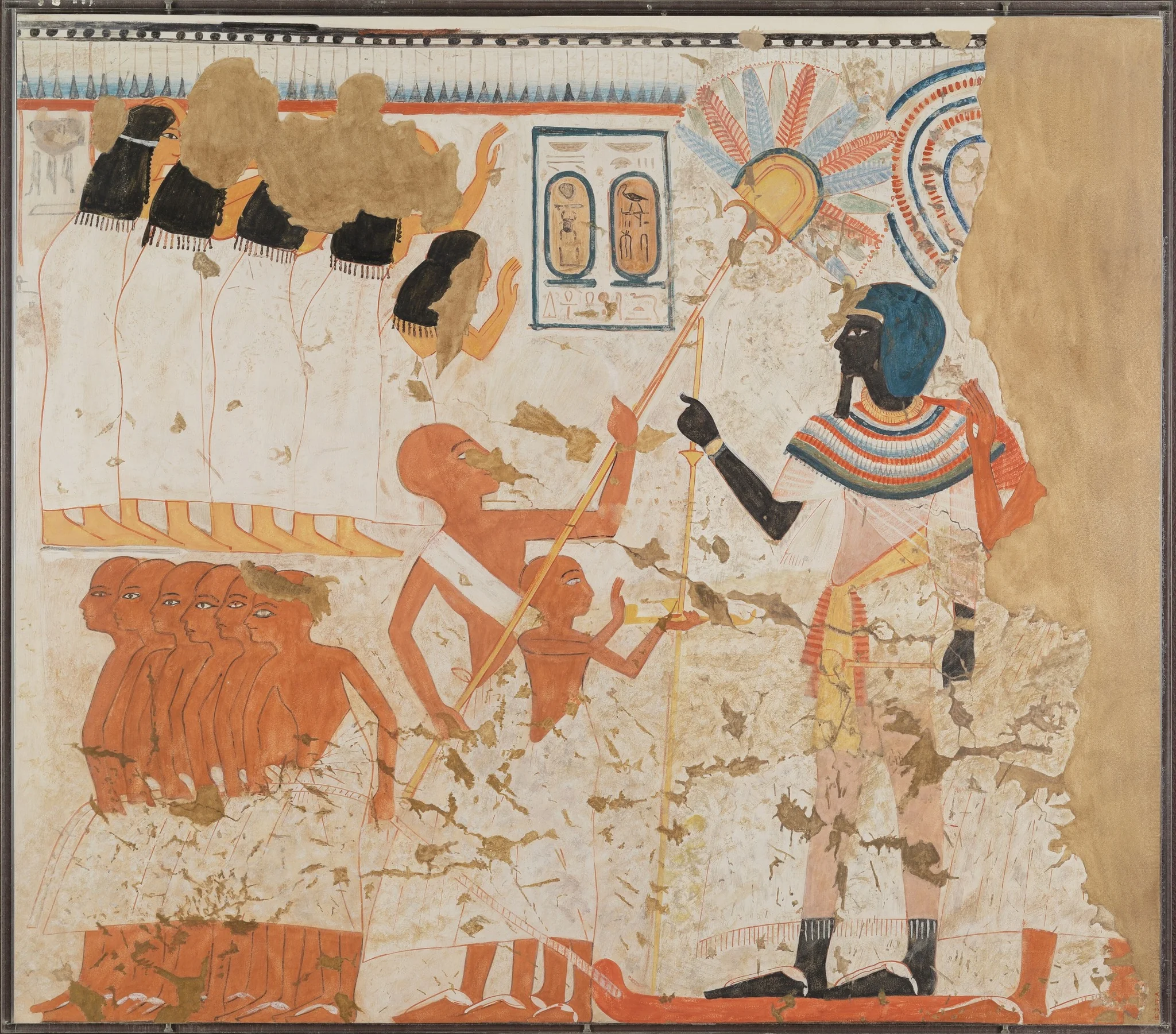 Dragging a Statue of Thutmose I, by Norman de Garis Davies, unspecified