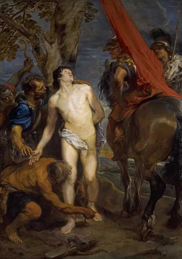 Saint Sebastian Bound for Martyrdom