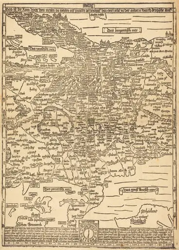 Road Map of Central Europe