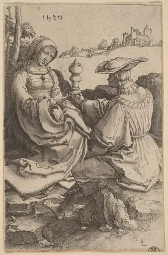 A Nobleman and a Lady Seated in a Landscape