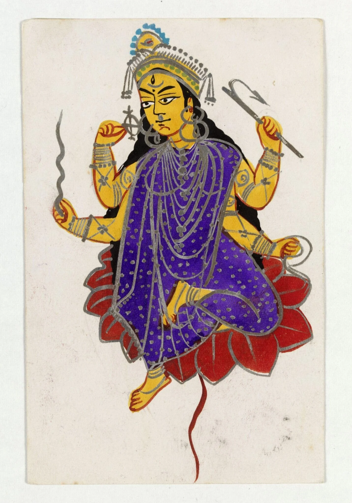 Bhuvanesvari, by Unknown, paint, 1890