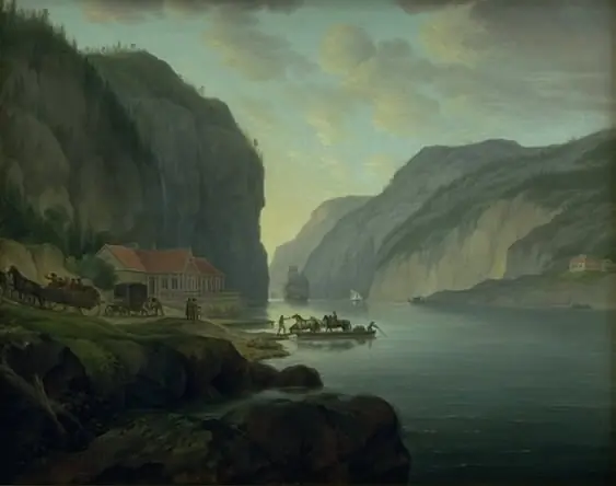 Svinesund nær Frederikshald i Norge