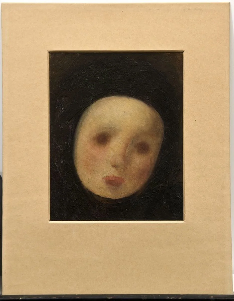 Cap de fetiță cu broboadă neagră, by Nicolae Tonitza, unspecified