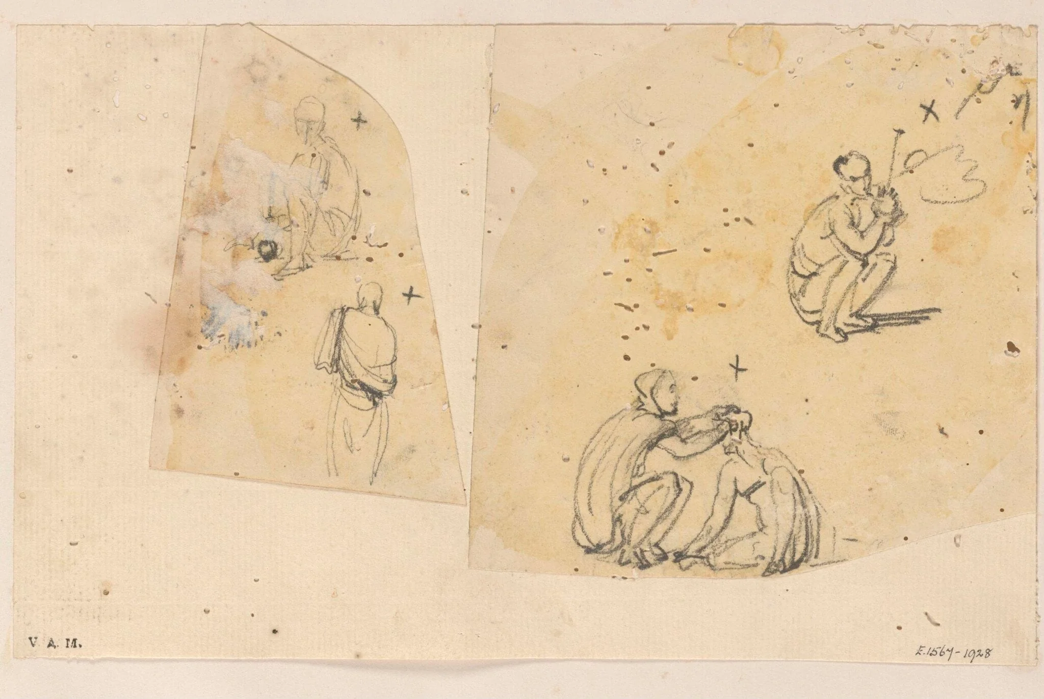 Indian figures, by George Chinnery, 16