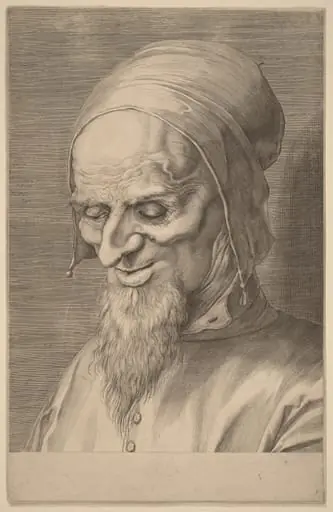 Head of an Apostle with Beard and Cap