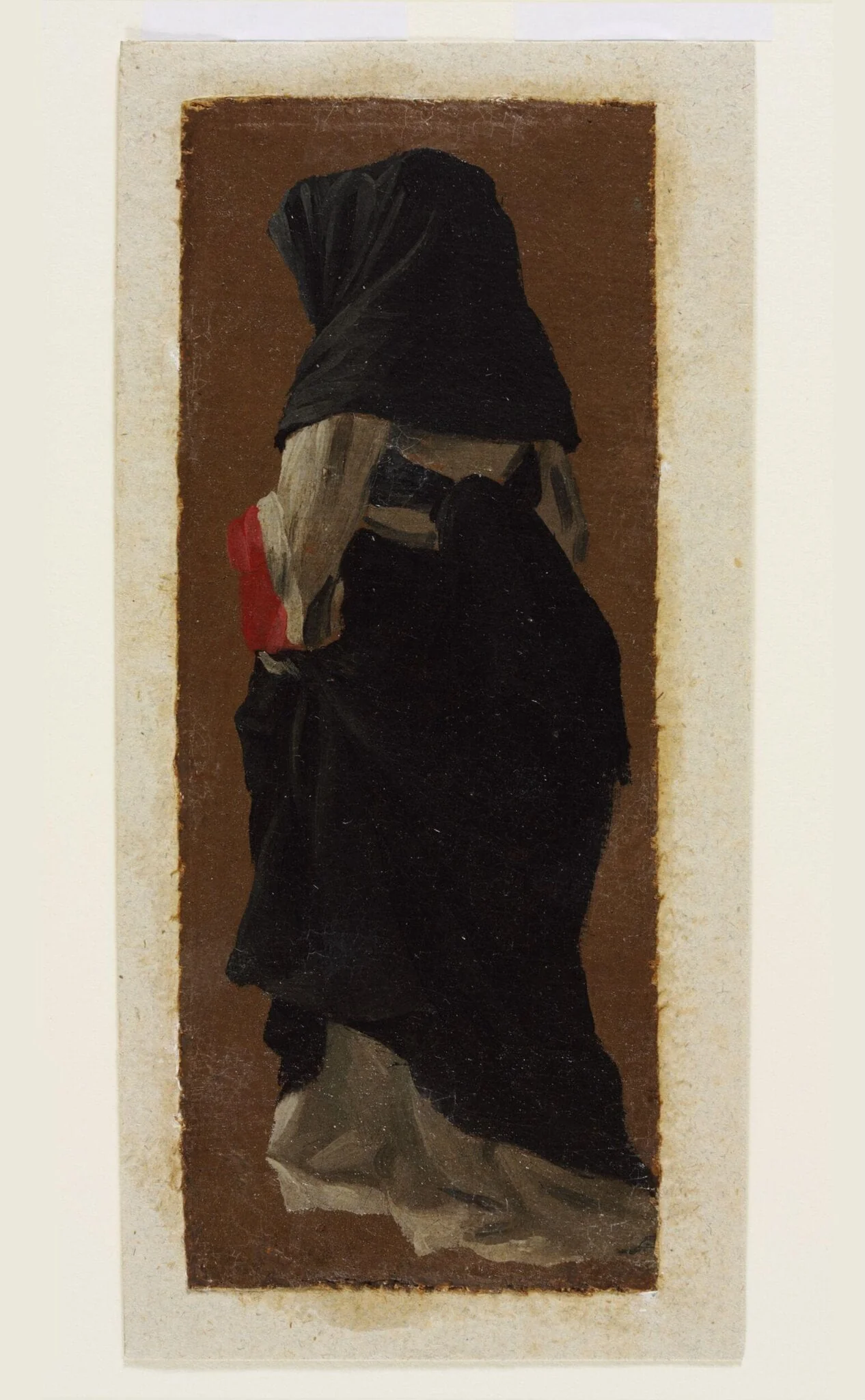 A Lady Seen from Behind, by Luca Carlevarijs, oil, 1700