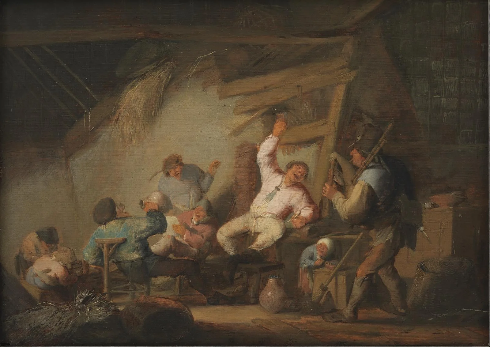 Making Merry in a Farm Cottage, by Unknown, 1550