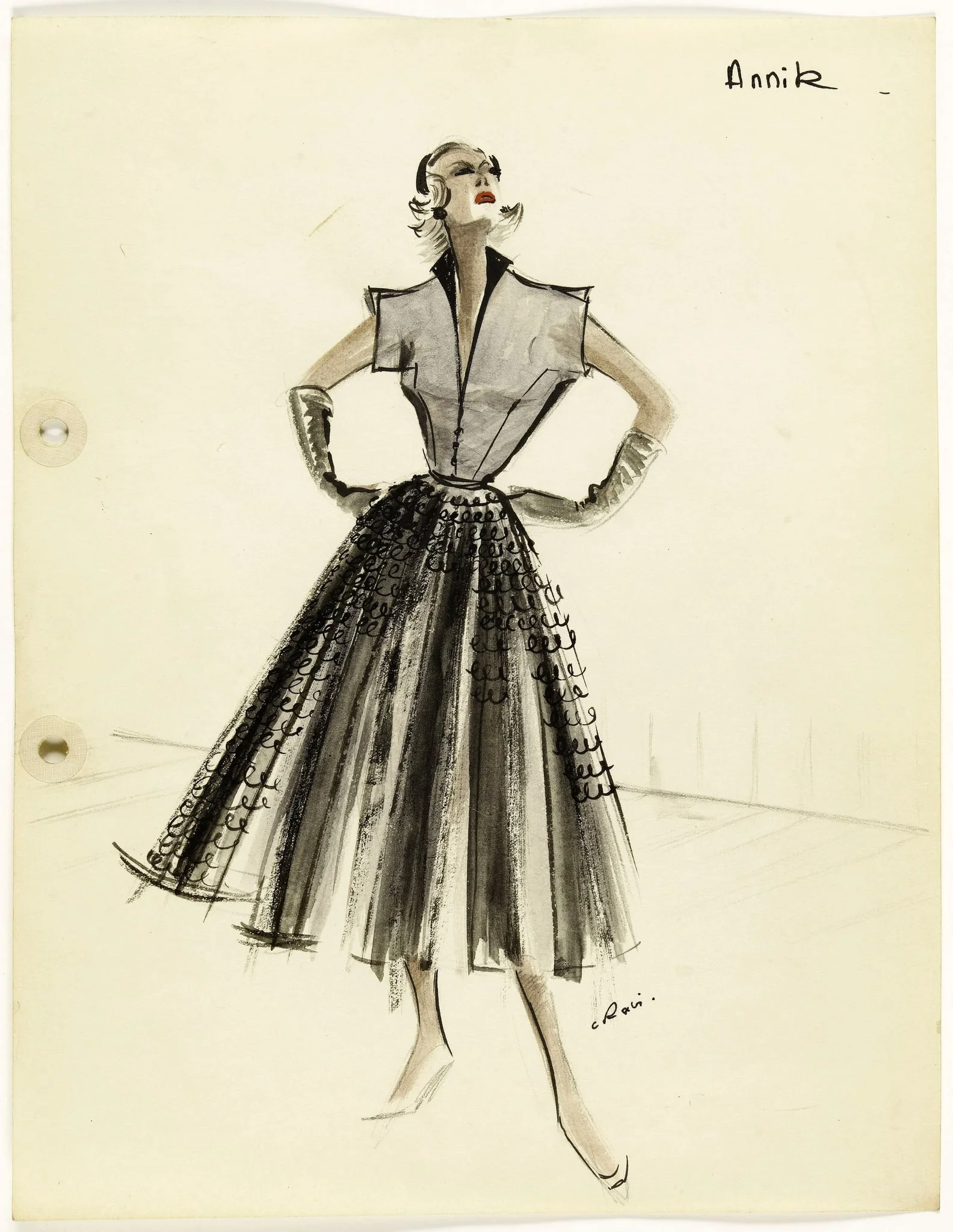 'Annick', by Carven, 1951