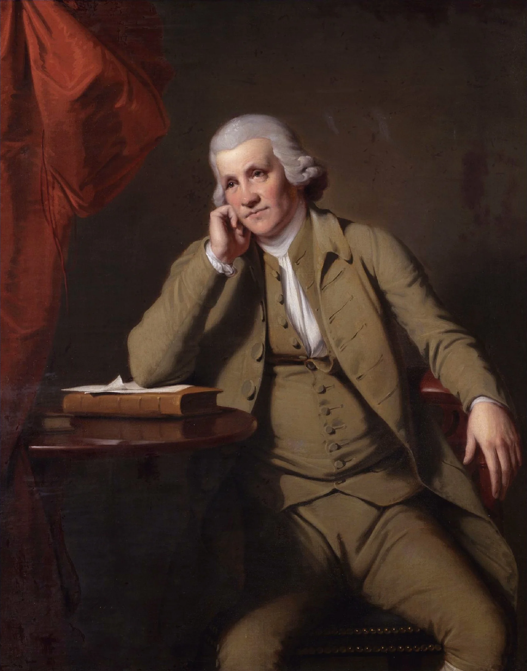 Jedediah Strutt, by Joseph Wright of Derby, oil, 1796