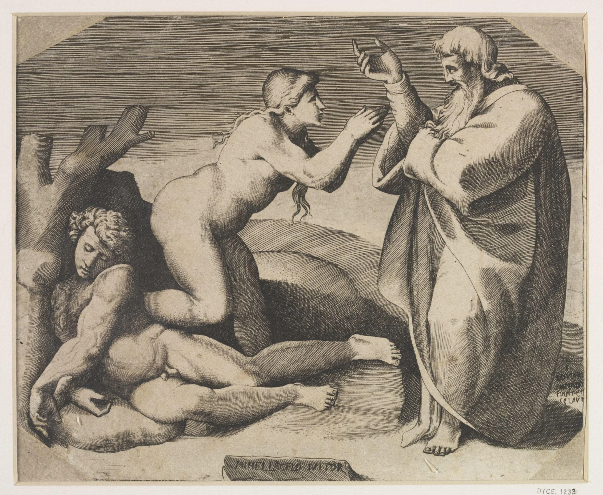 Creation of Eve, by Giulio Bonasone, 1550
