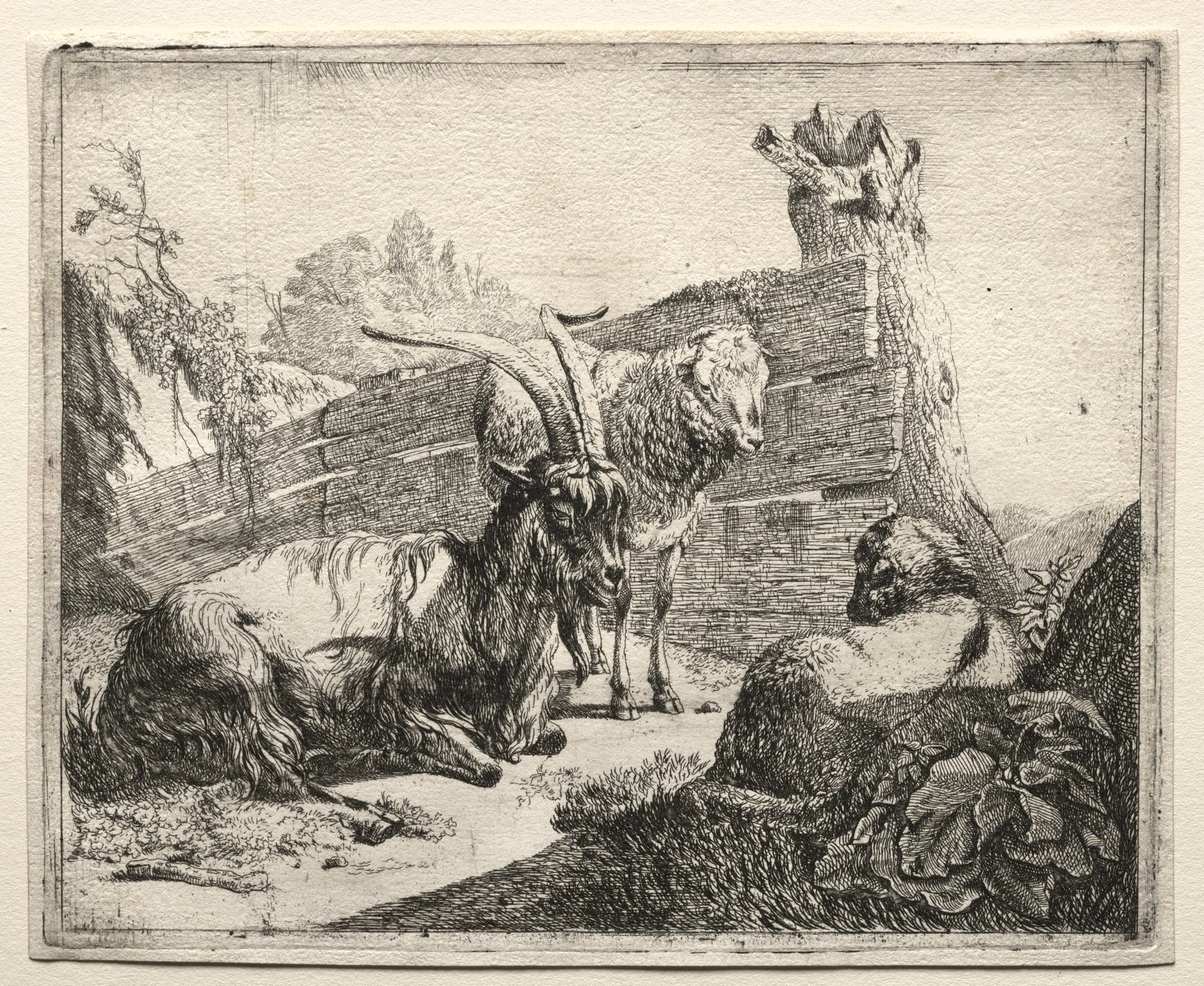 The Hedgerow, by Johann Heinrich Roos, 1665