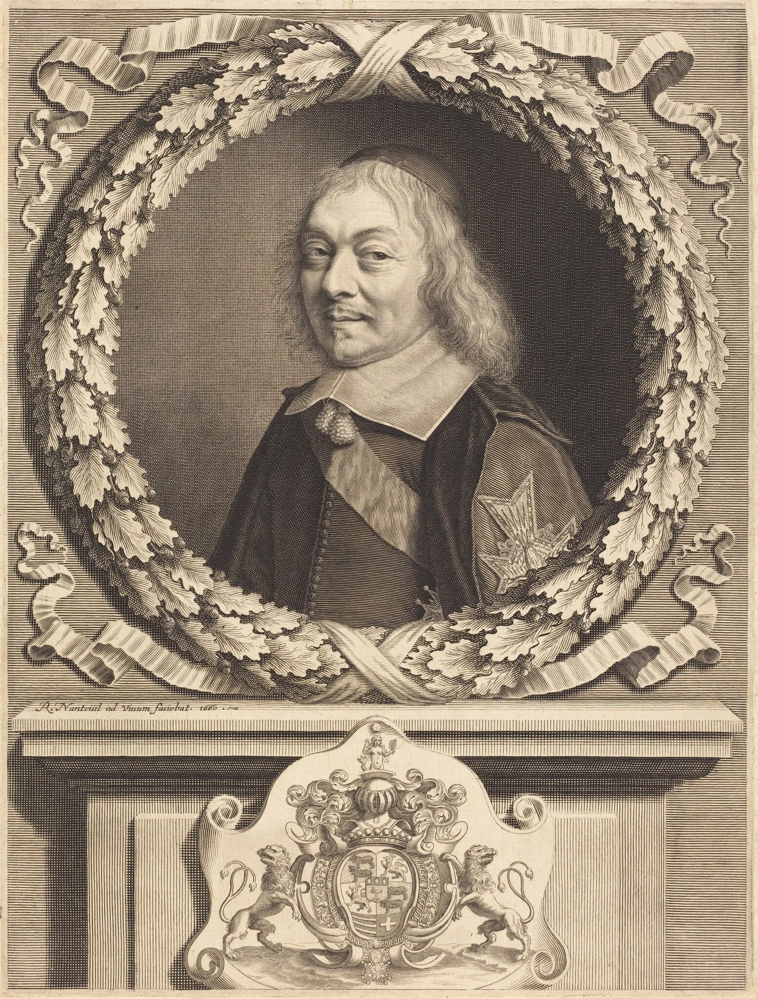 Henri-Auguste, Comte de Brienne, by Robert Nanteuil, ink, 1660