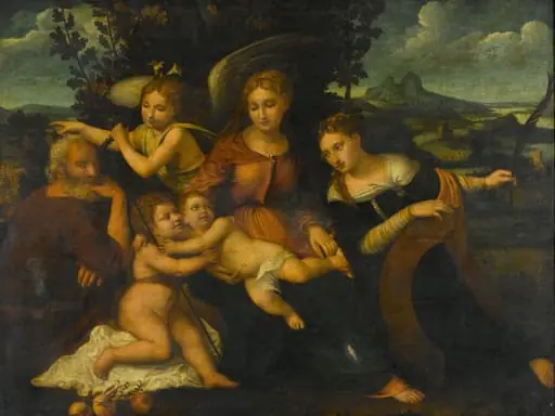Holy Family with Saint Catherine