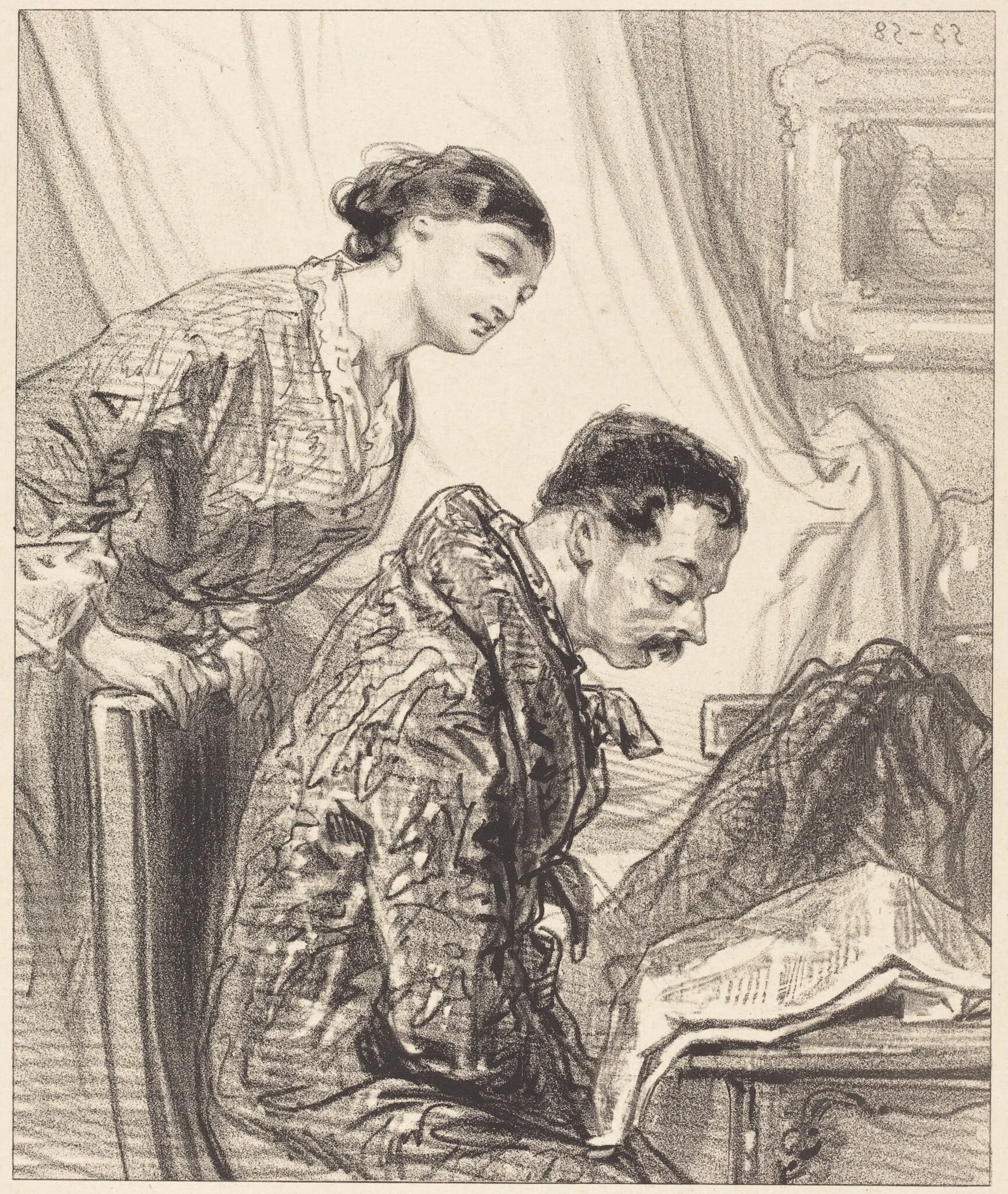 Discussion of Budget, by Paul Gavarni, ink, 1835