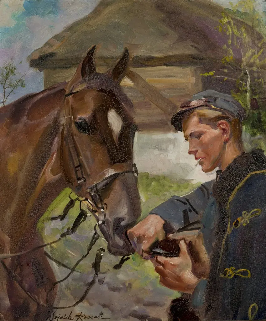 Uhlan at a Horse