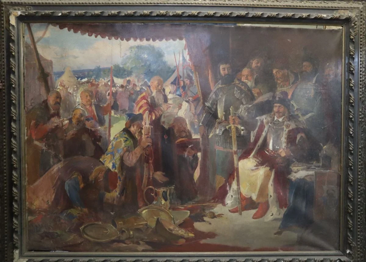 Ștefan cel Mare primind solii tătari