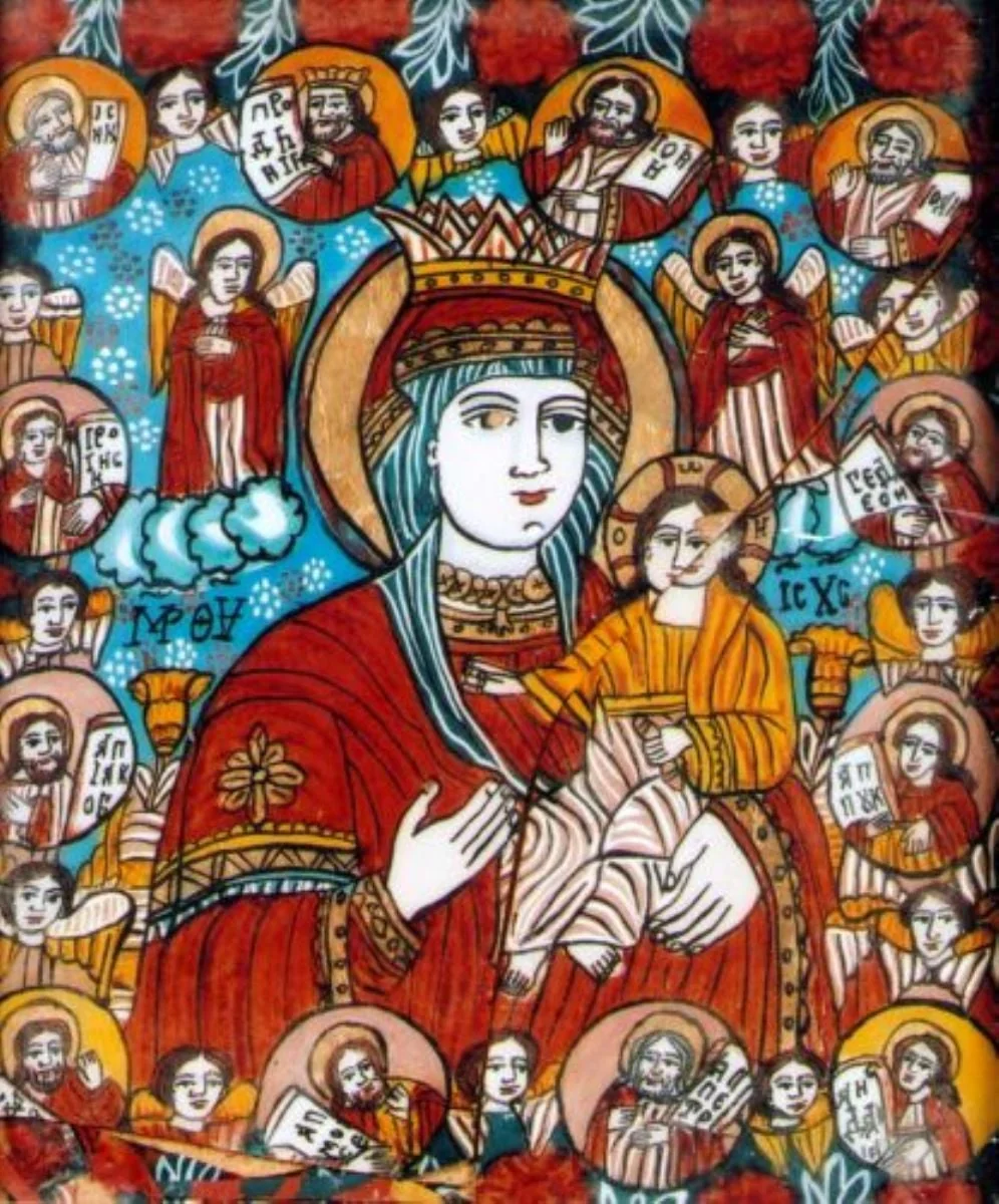 Maica Domnului cu Iisus, by Unknown, 1850