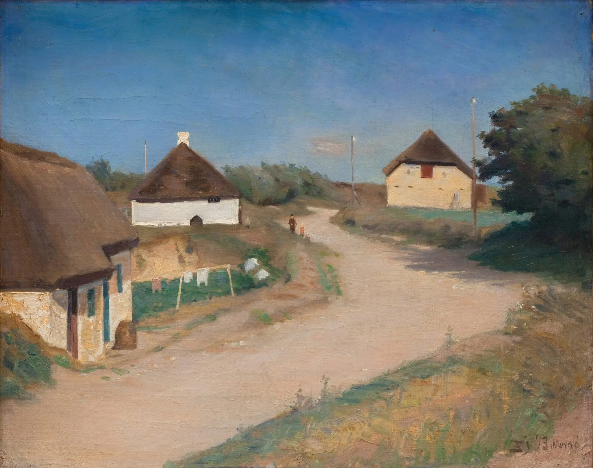 Houses Alongside a Road in Morsø, Jutland, by Unknown, 1893
