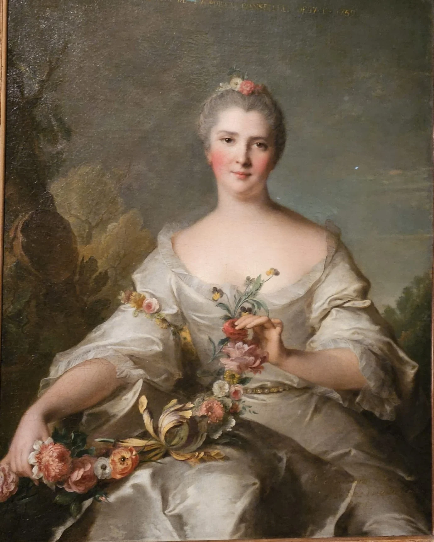 Portrait de Marianne Pellerin de Plainville, Madame de La Porte, by Jean-Marc Nattier, oil, 1752