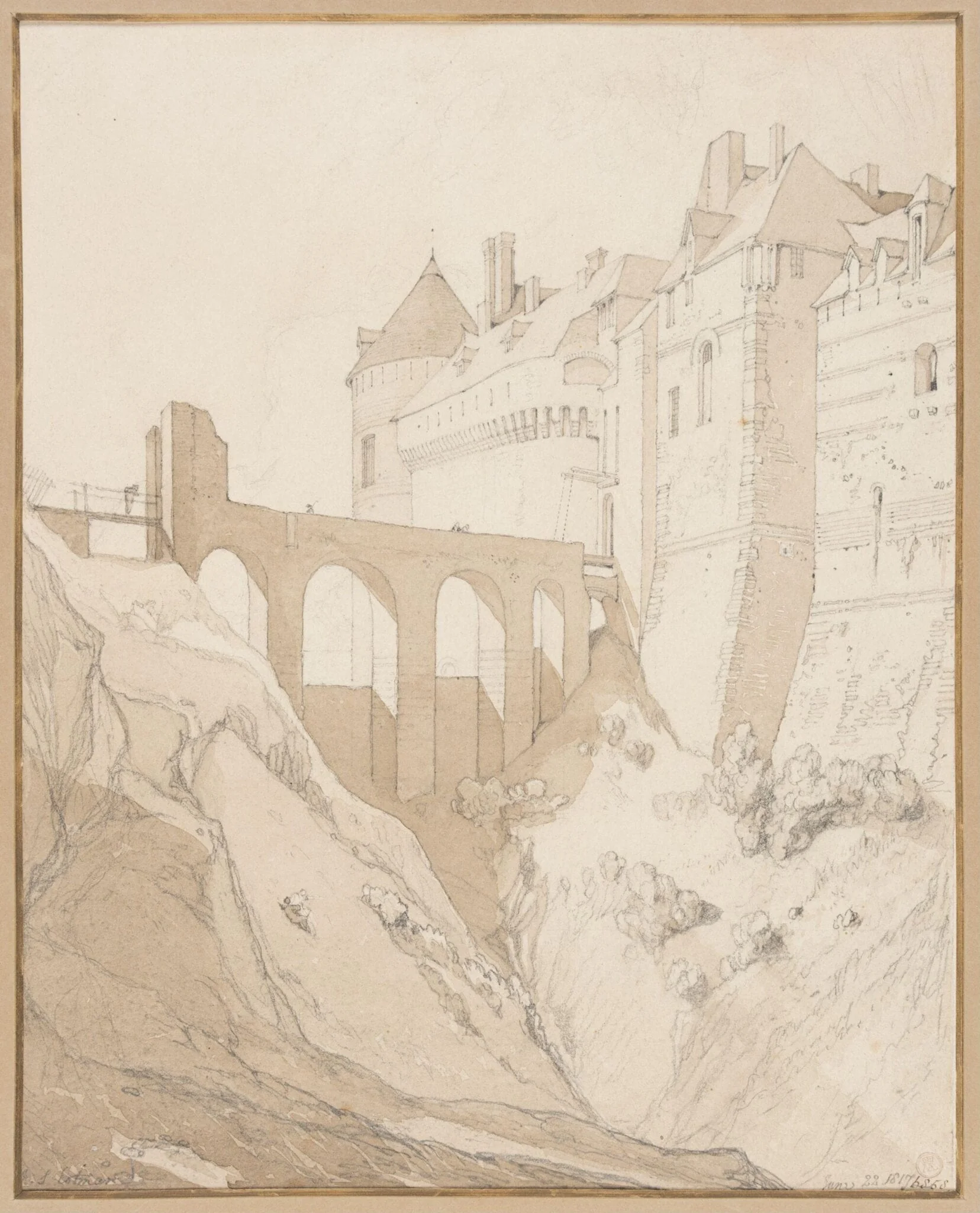 Principal Entrance to the Castle of Dieppe