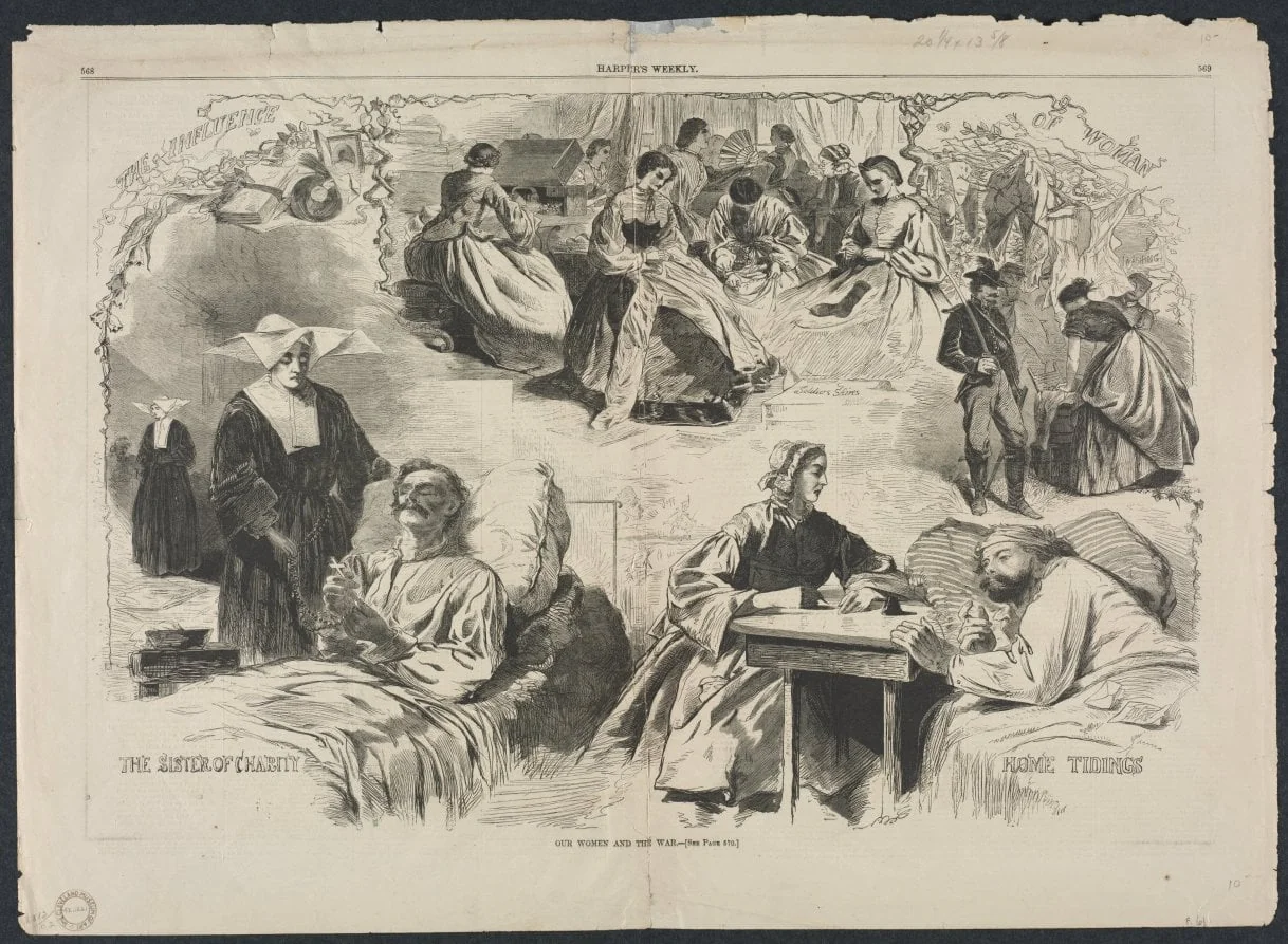 Our Women and the War, by Winslow Homer, 1862