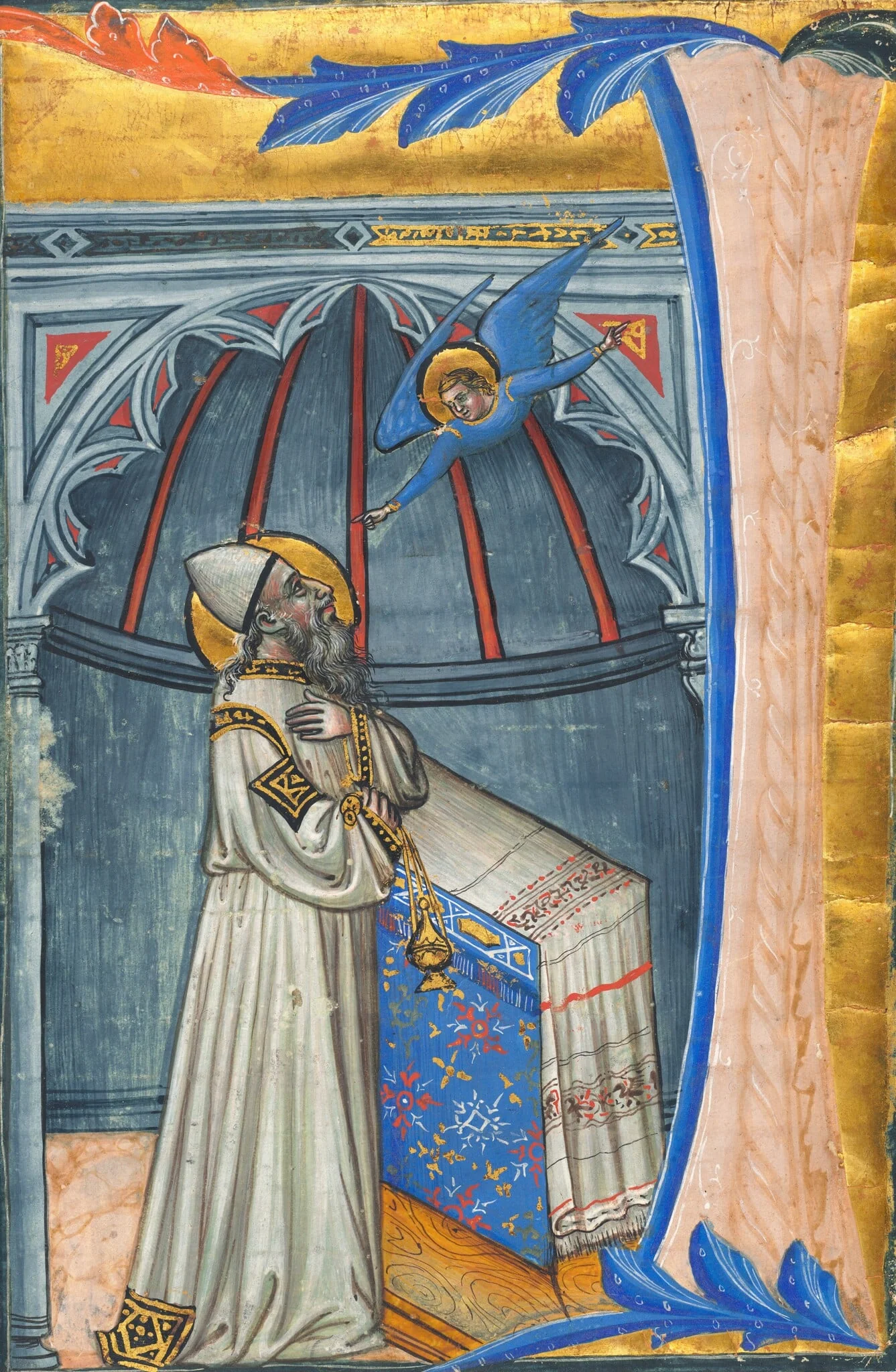 The Annunciation to Zacharias, by Italian 15th Century, 1400