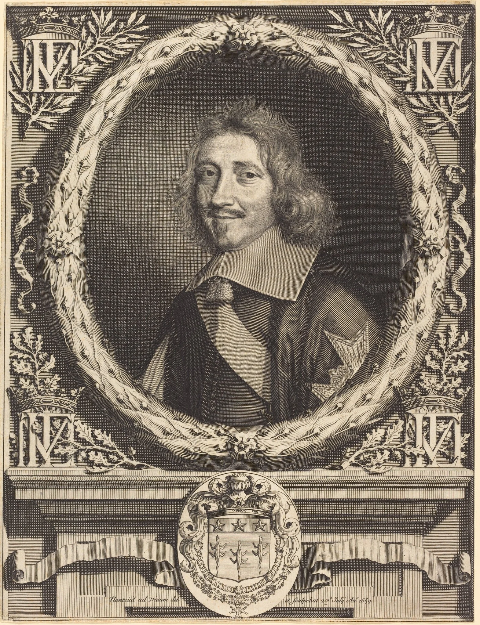 Chancellor Michel Le Tellier, by Robert Nanteuil, ink, 1659