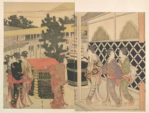 Horinouchi Myōhōji Eho Mairi no Zu|Pilgrimage to Myōhōji in Horinouchi, Edo