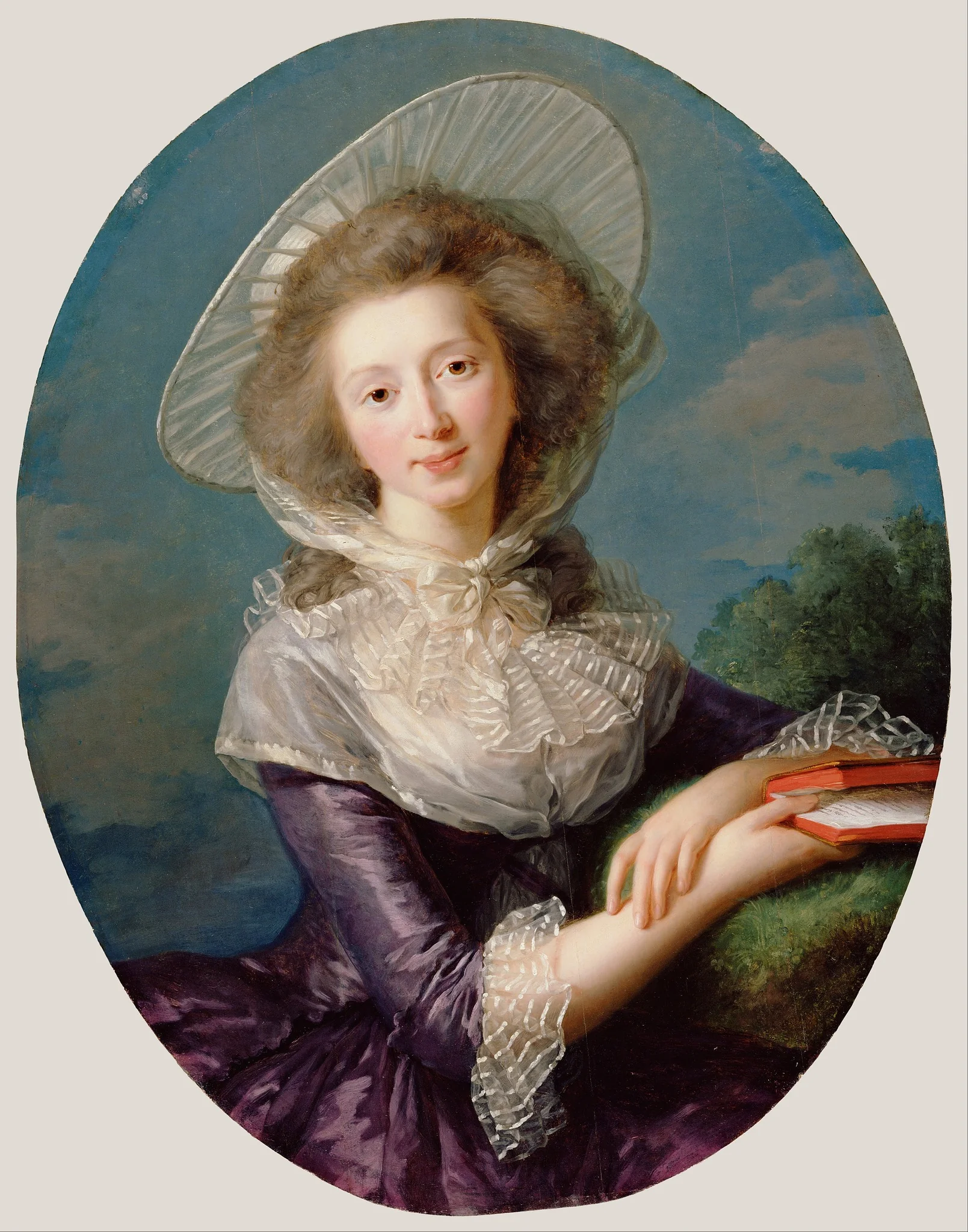 The Vicomtesse de Vaudreuil, by Élisabeth Louise Vigée Le Brun, oil, 1793