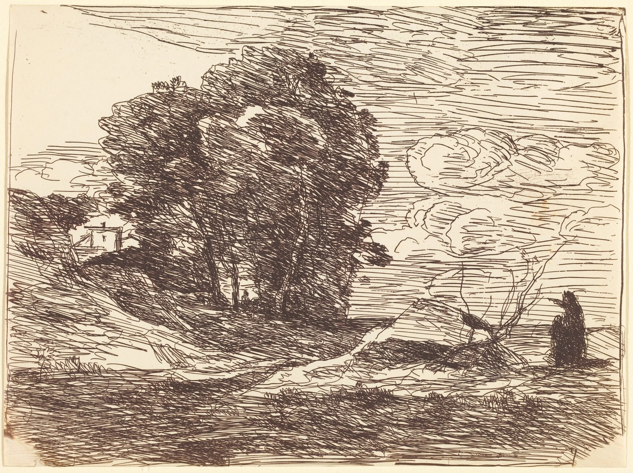 Poet's Dwelling (La Demeure du poete), by Jean Baptiste Camille Corot, 1871
