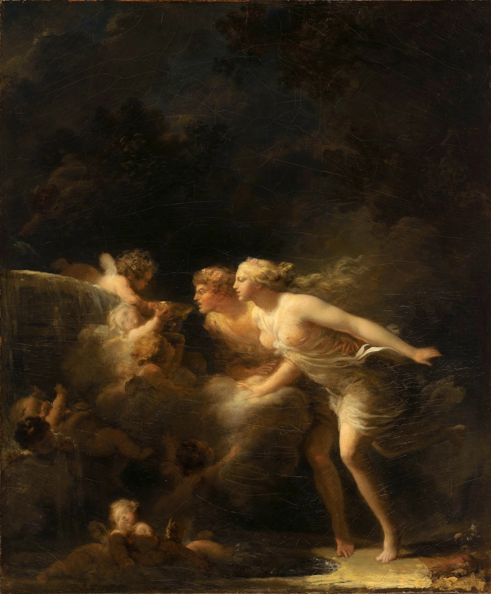 The Fountain of Love, by Jean Honoré Fragonard, oil, 1793
