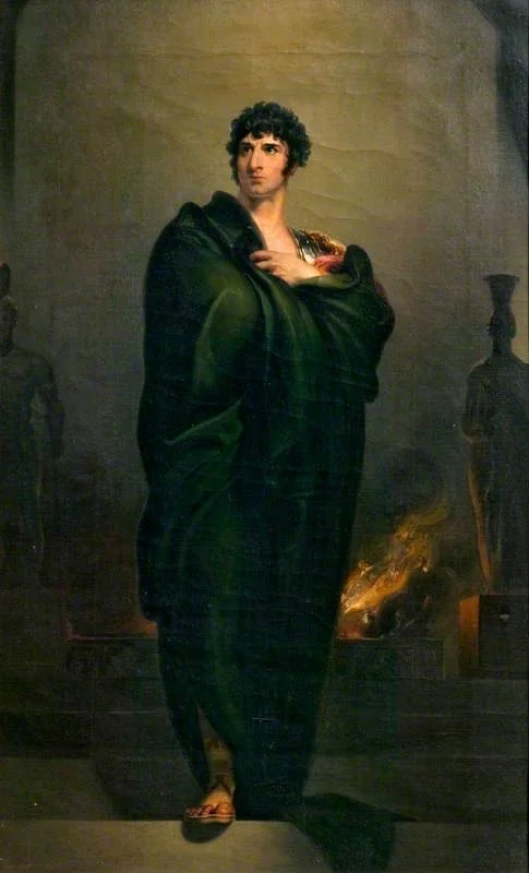 John Philip Kemble (1757–1823), as Coriolanus in 'Coriolanus' by William Shakespeare, by Unknown, oil, 1833