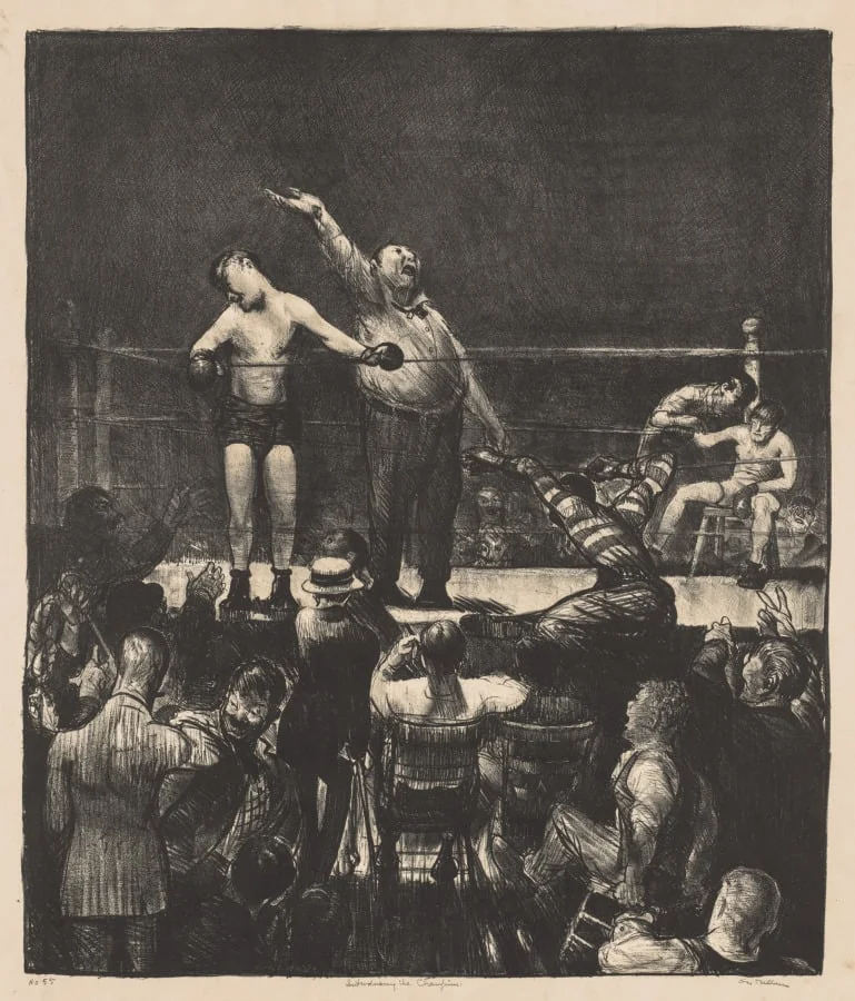 Introducing the Champion, No. 1, Large, by George Bellows, 1916