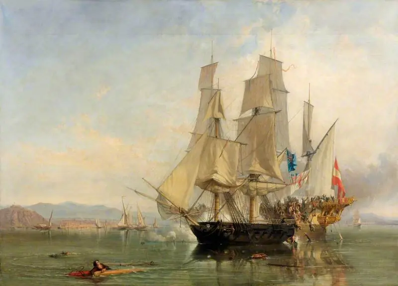 The Action and Capture of the Spanish Xebec Frigate 'El Gamo'