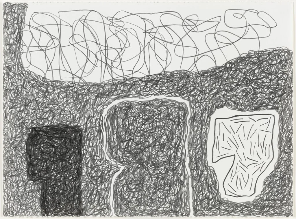 Untitled, by Jonathan Lasker, graphite, 2003