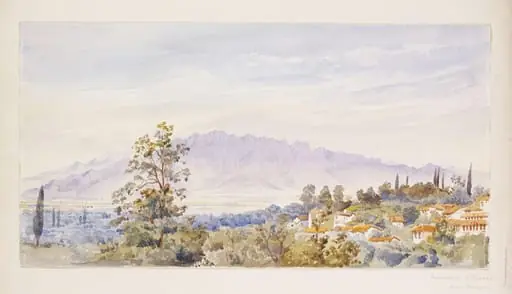 Mountains of Nicaea from Broussa