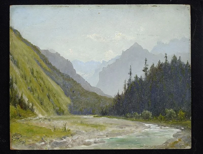 White Water Valley in the Tatra Mountains, by Wojciech Gerson, oil, 1900