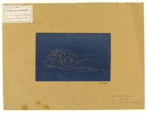 A sleeping girl