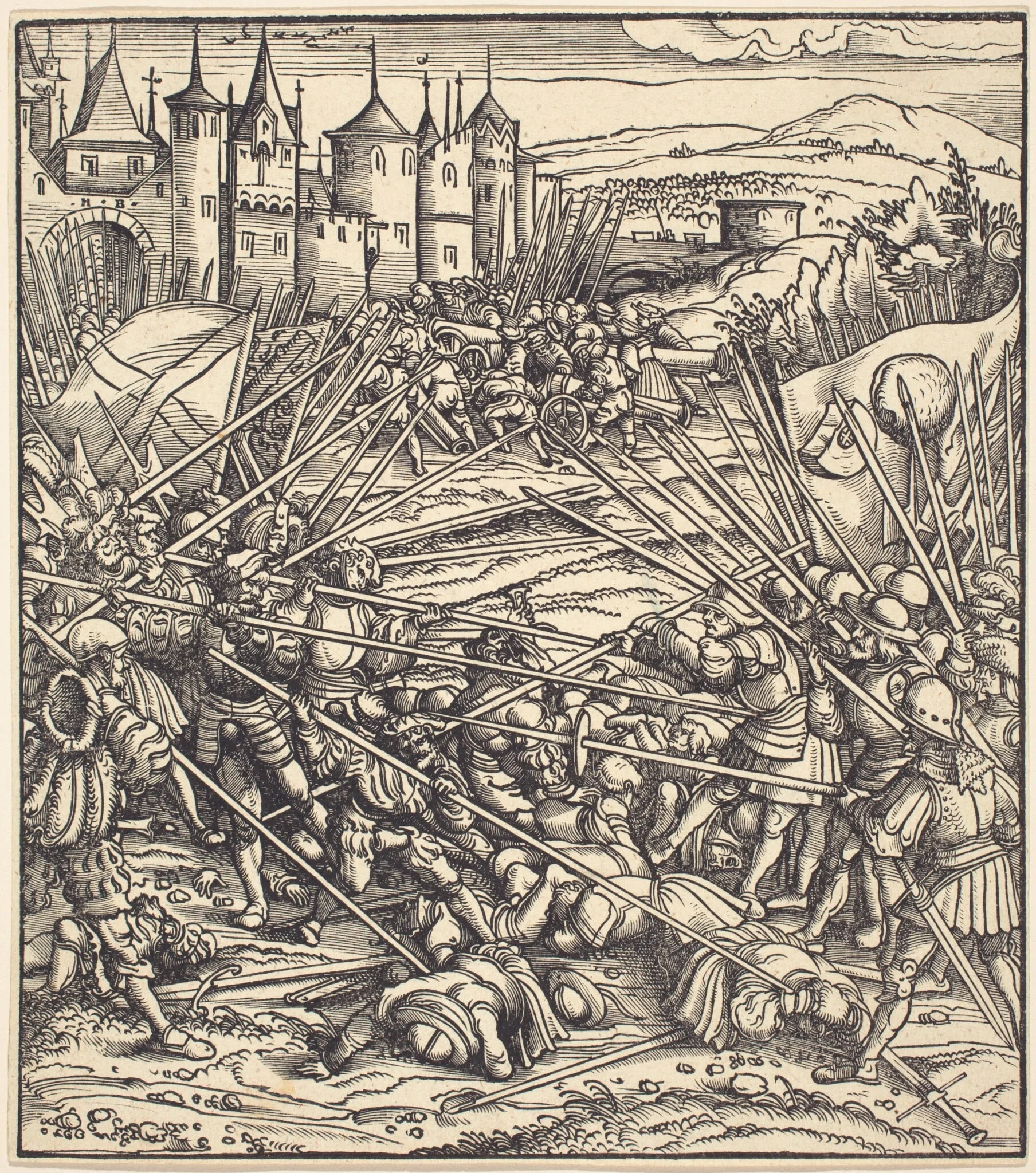 Battle of the Foot Soldiers with Lances