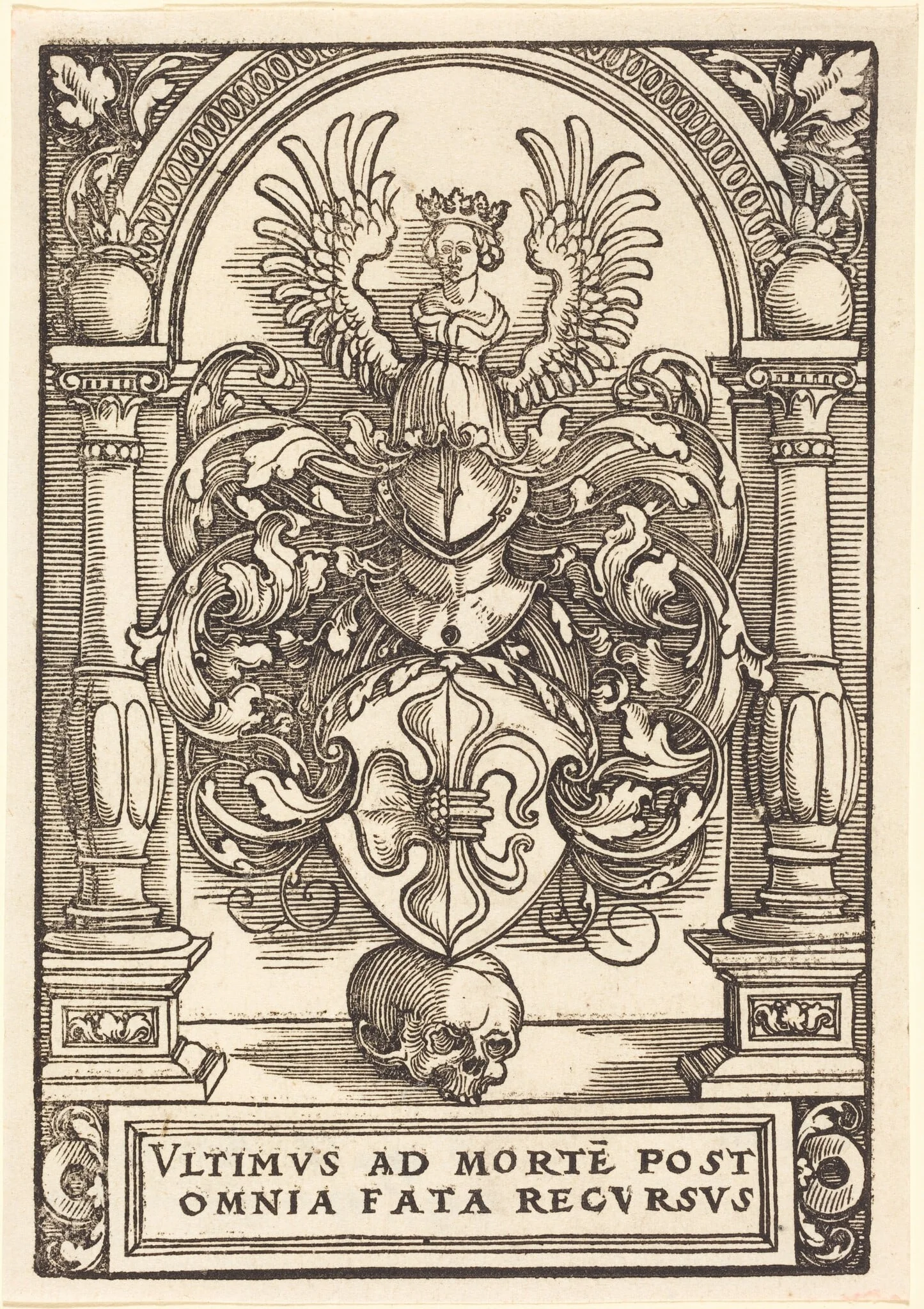 Coat of Arms of Lazarus Spengler, by Hans Springinklee, ink, 1525