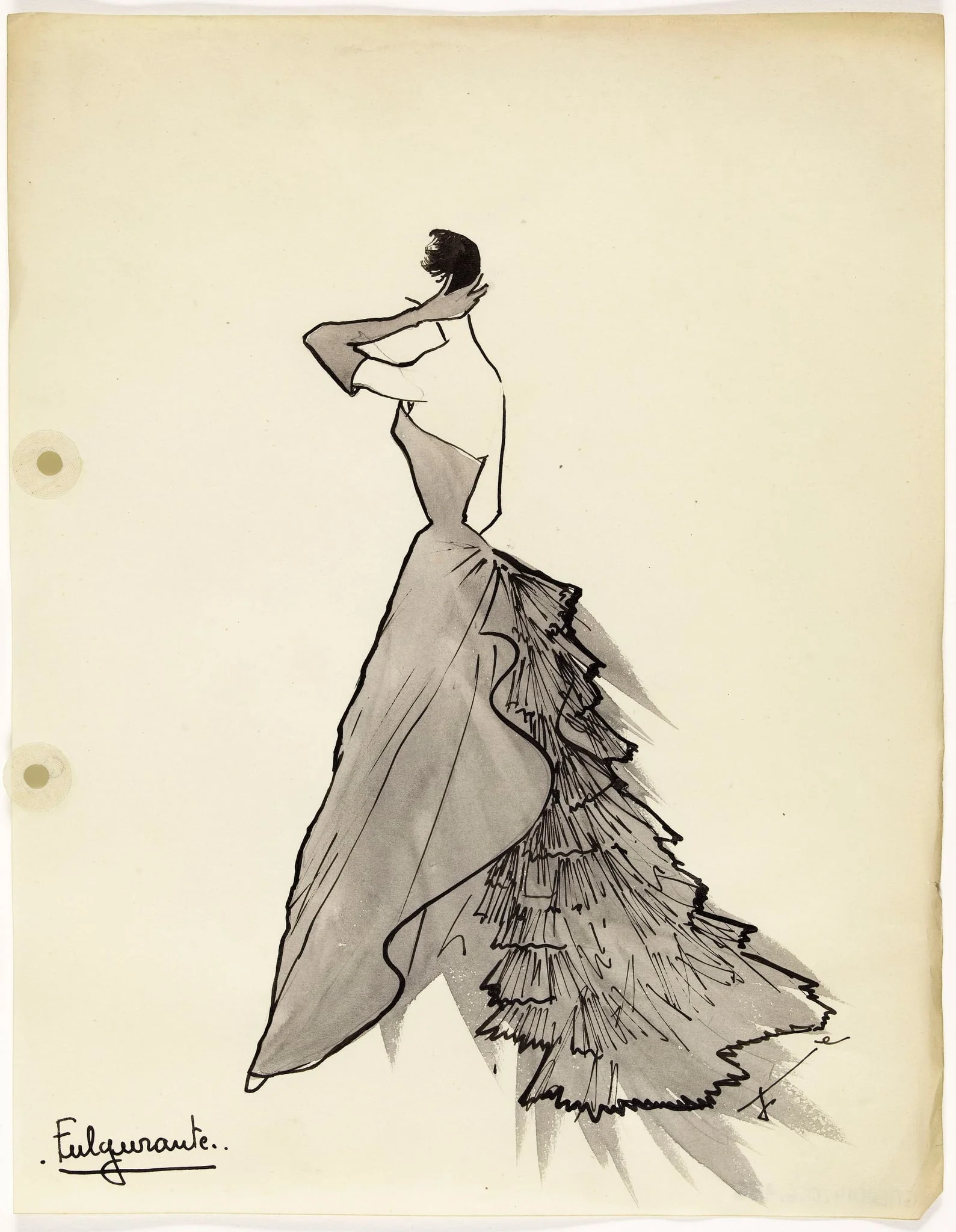 'Fulgurante', by Carven, 1949