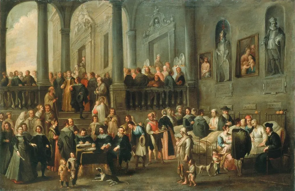 The Guests of Honour Visiting a Hospital
