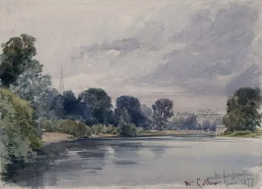 West end of the Serpentine in Kensington Gardens