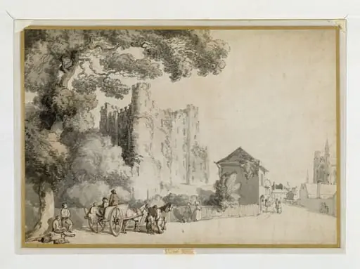 Boley Hill and Castle, Rochester, with the "Justice Tree"