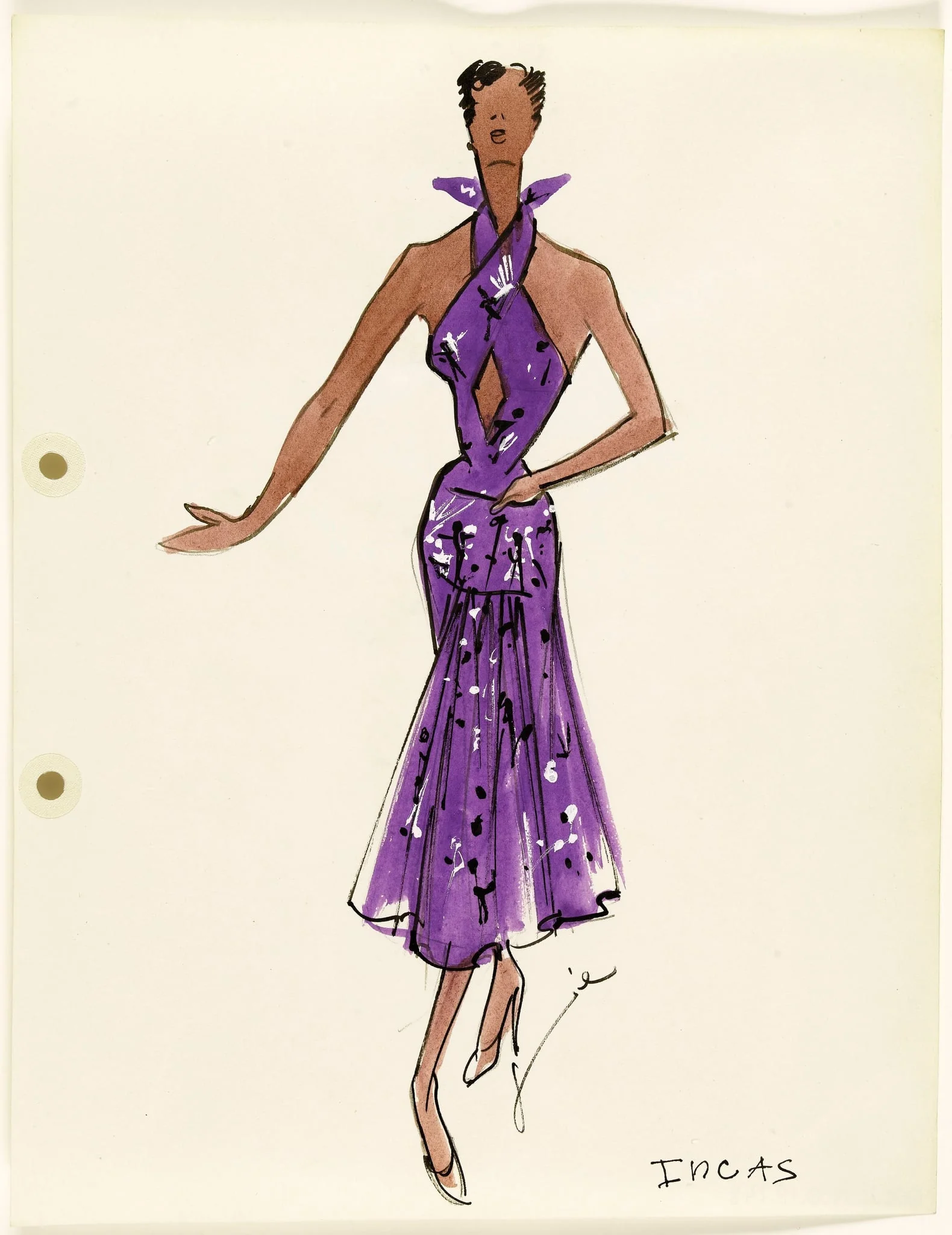 'Incas', by Carven, 1951