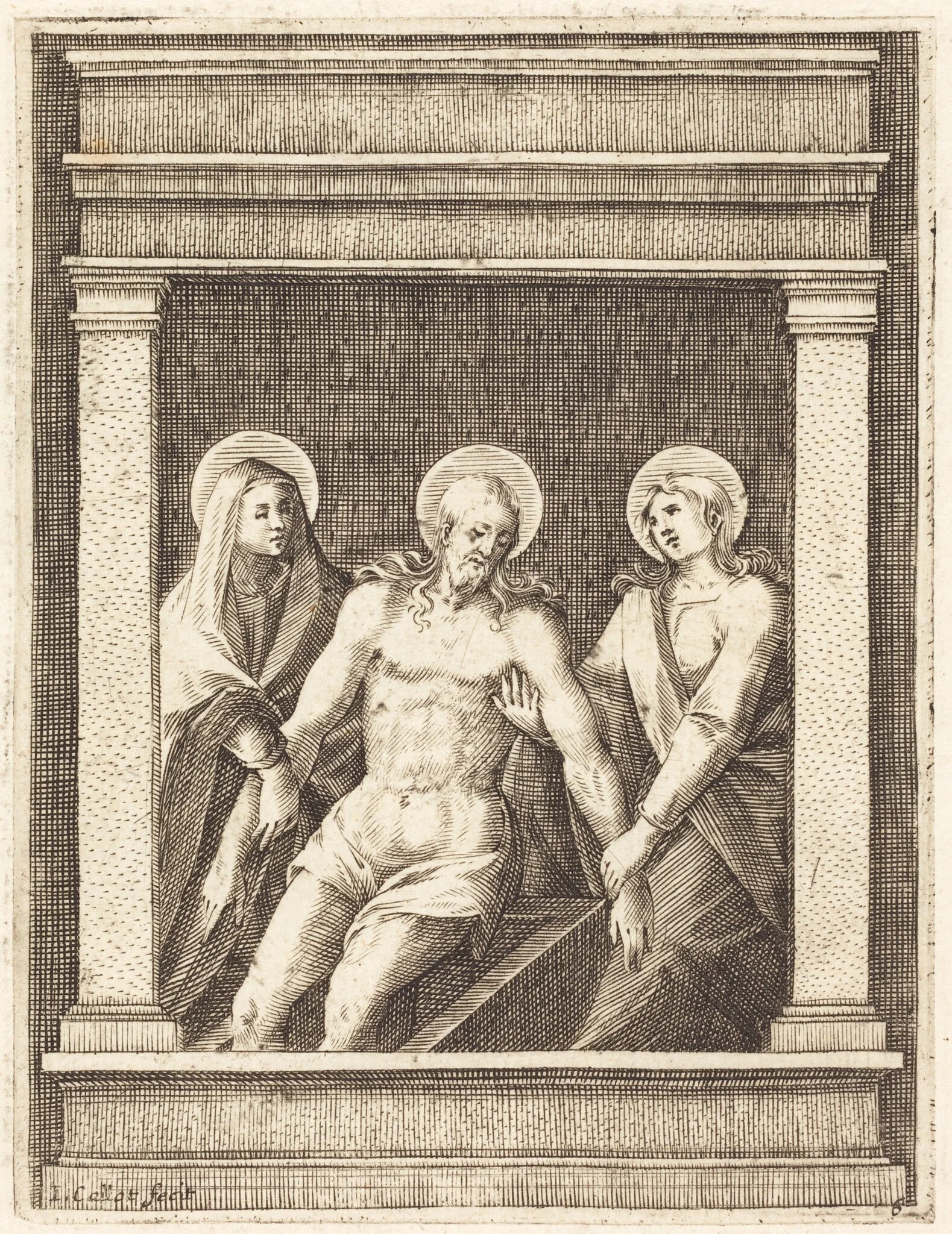 Lamentation, by Jacques Callot, ink, 1610