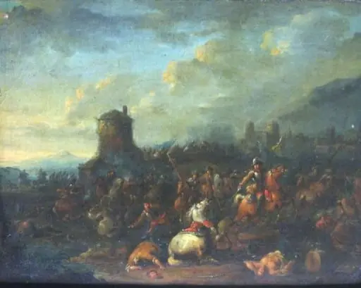 Luptă de cavalerie (Bătălie în fața podului)