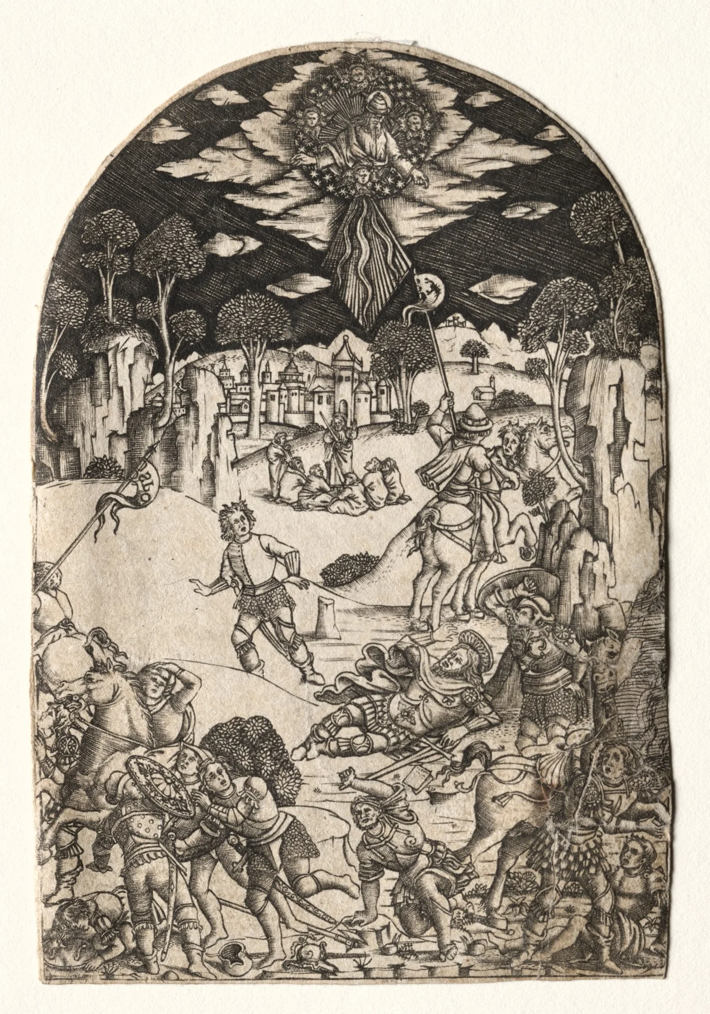 The Conversion of Saint Paul, by Matteo di Giovanni, 1404