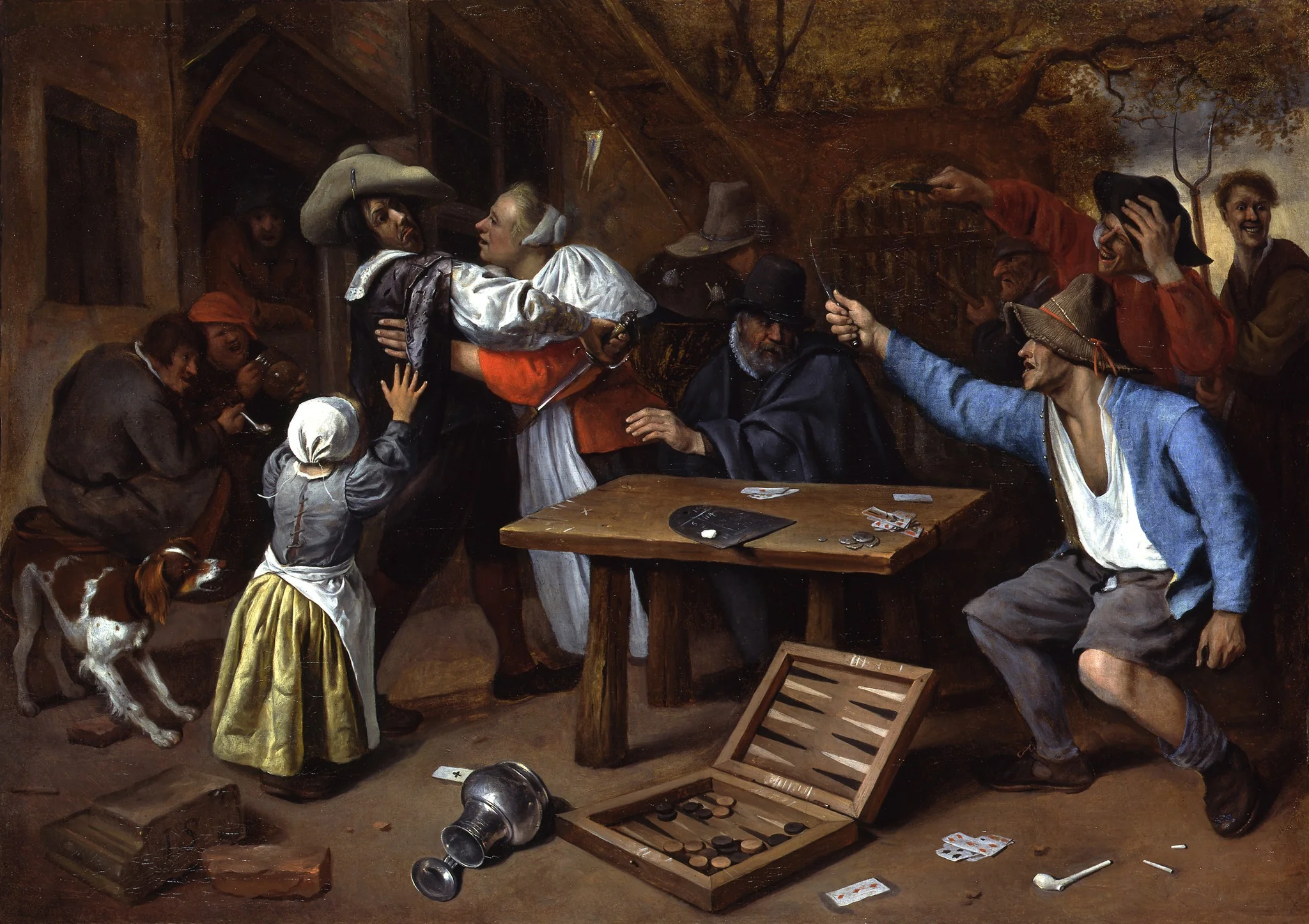 Q107438982, by Jan Steen, paint, 1664