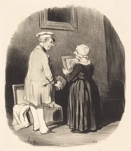 Tiens, ma femme, v'la mon portrait...